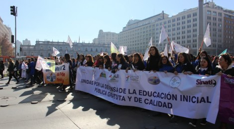 Chile: multitudinaria marcha en defensa de la Educación de Primera Infancia 