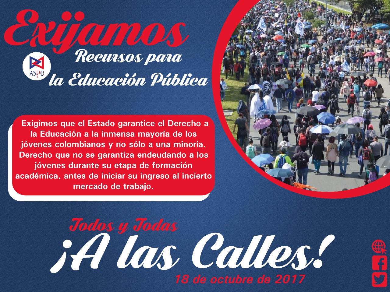 Docentes universitarios se movilizan por nuevo modelo de financiamiento