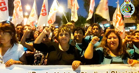 Perú: SUTEP exige mejores condiciones laborales para los docentes contratados 