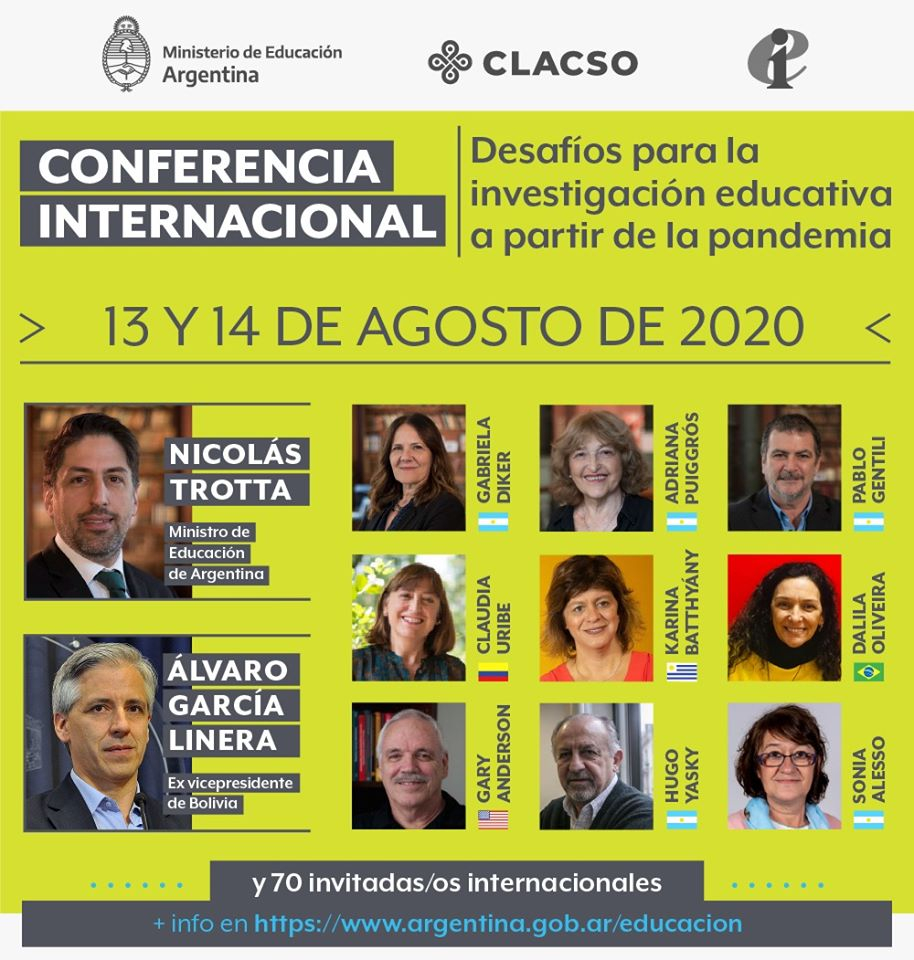 IEAL organiza Conferencia Internacional junto a Ministerio de Educación de Argentina y CLACSO