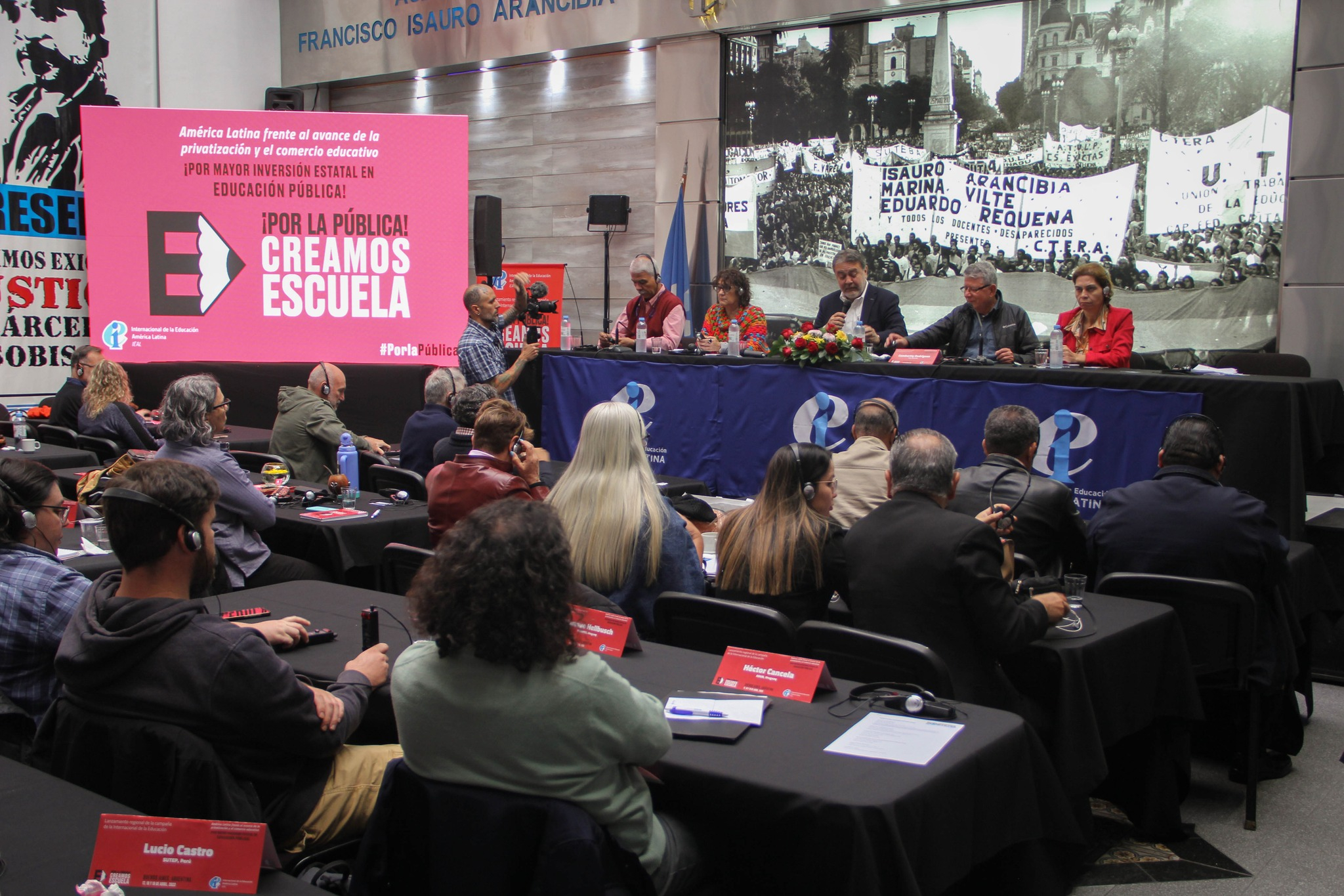 Afiliadas a la IEAL se comprometen a implementar la campaña ¡Por la Pública! Creamos Escuela para enfrentar la privatización y el comercio educativo