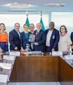 Reunión de la Internacional de la Educación con el Presidente Lula. Foto: Ricardo Stuckert.