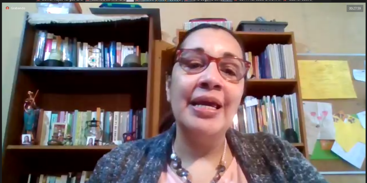 Maritza Rojas, expositora.