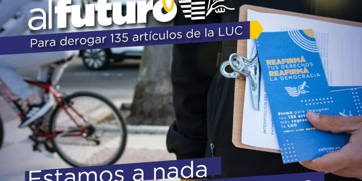 Campaña por referendum de la LUC en Uruguay