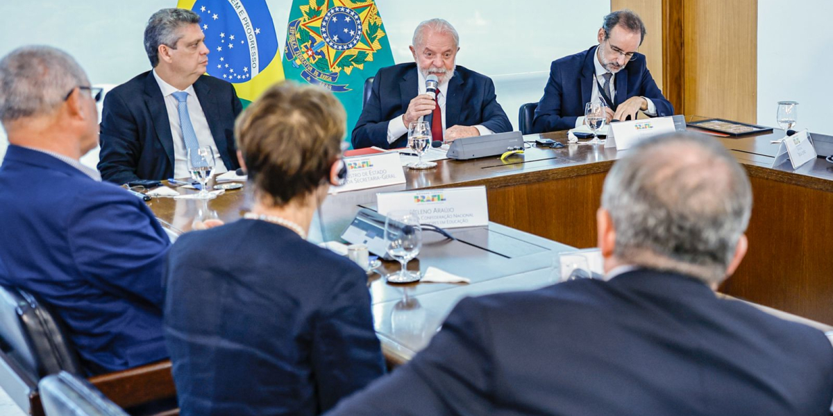 Reunión de la Internacional de la Educación con el Presidente Lula. Foto: Ricardo Stuckert.